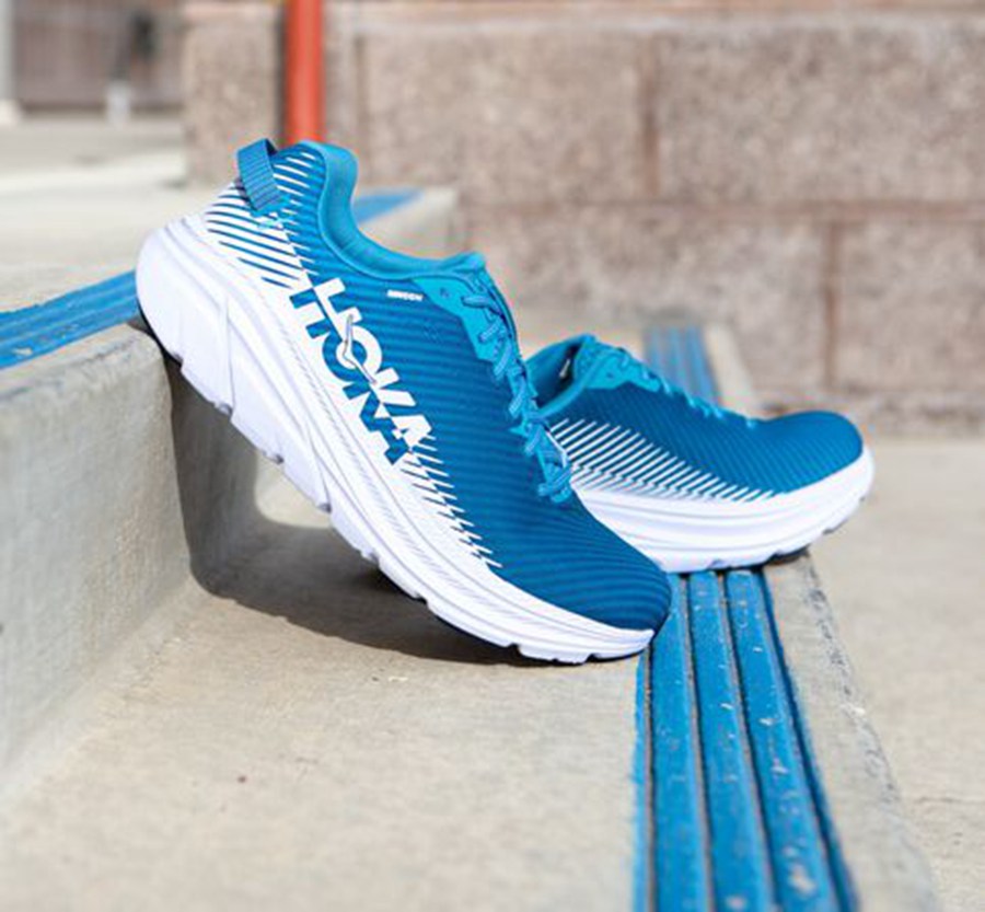 Hoka One One Koşu Ayakkabısı Erkek Mavi/Beyaz - Rincon 2 - HF0785342